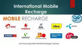 International Mobile Recharge | Cell pay International