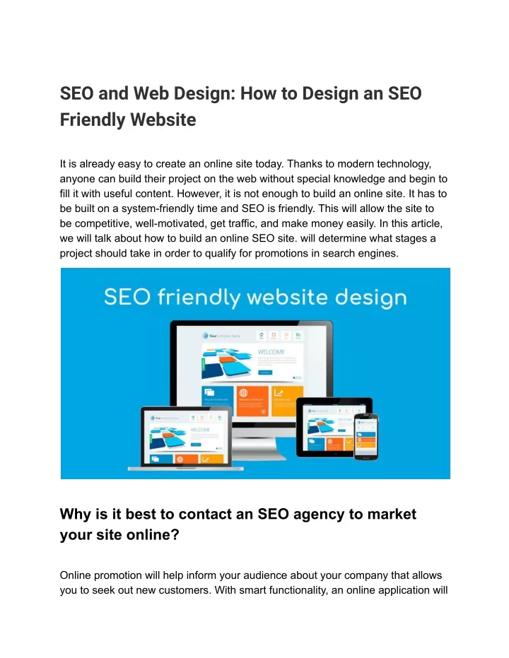 seo and web design how to design an seo friendly
