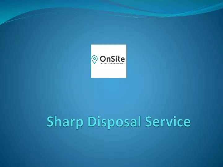 sharp disposal service