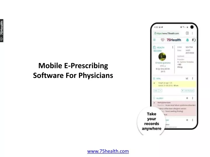 mobile e prescribing software for physicians