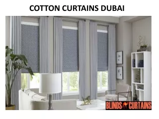 COTTON CURTAINS DUBAI