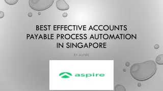 Best Effective accounts payable process automation in singapore-Aspire