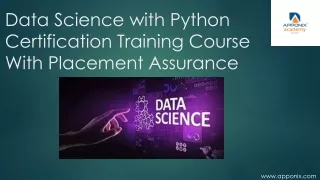 Data Science with Python Certification Training Course With