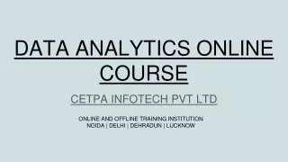 data analytics online course