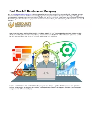 best reactjs development company
