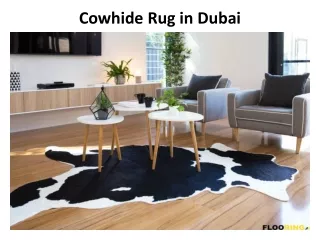 cowhide rug in dubai
