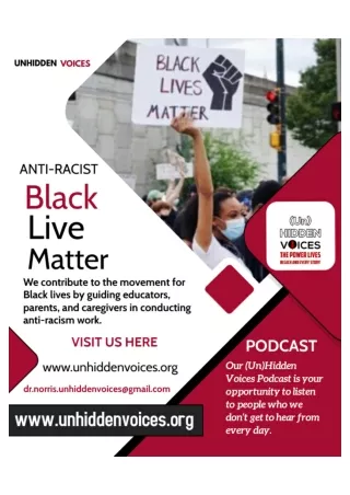 BLACK LIVE MATTERS | EDUCATIONAL CONSULTANCY!