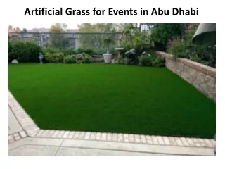 artificial grass for events in abu dhabi