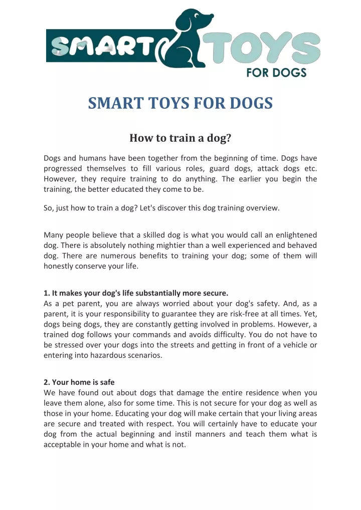 smart toys for dogs