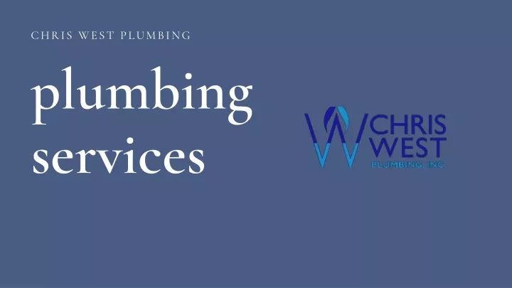 chris west plumbing