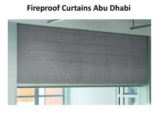 fireproof curtains abu dhabi