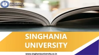 SU Singhania University not fake