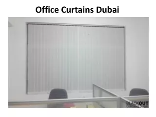 office curtains dubai
