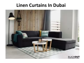 linen curtains in dubai