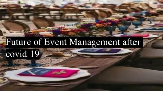 Future of event management after covid 19