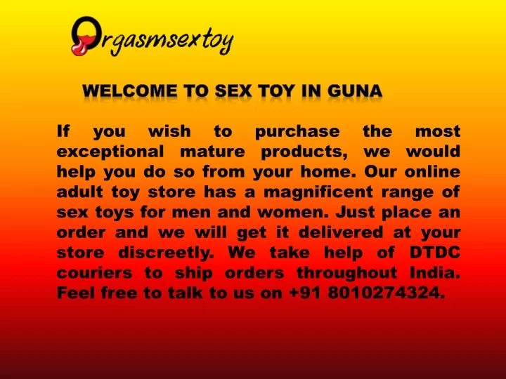 w elcome t o sex toy in guna