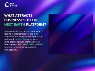Why will businesses come to the Next Earth platform?