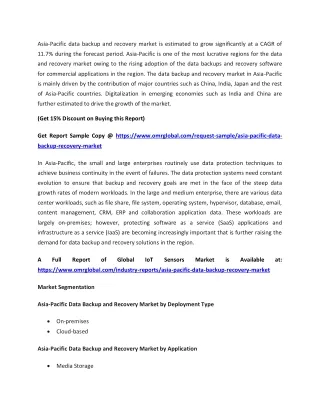 asia pacific data backup and recovery market