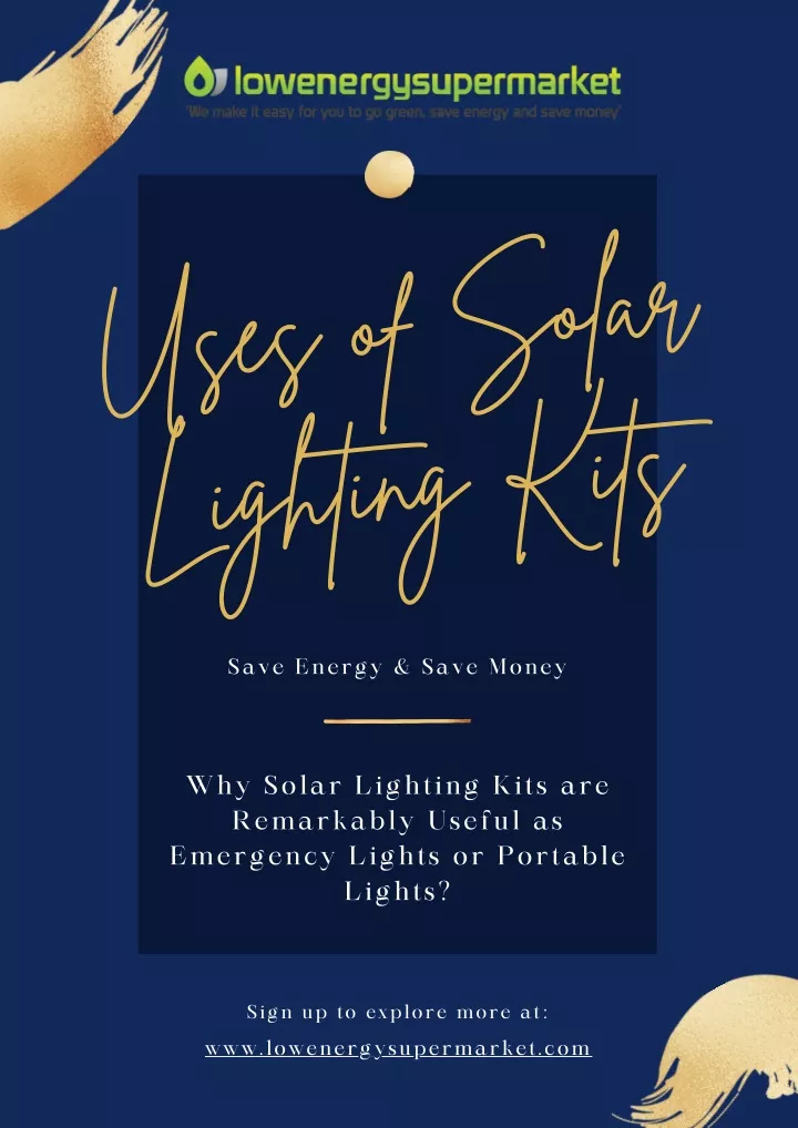 uses of solar lighting kits