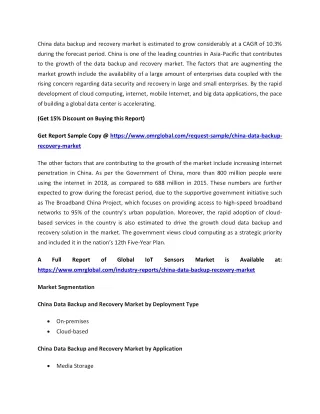 china data backup and recovery market