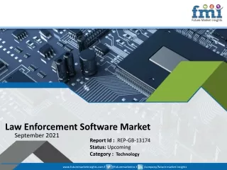 law enforcement software market september 2021