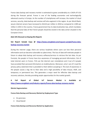 france data backup and recovery market