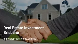 Real Estate Investment Brisbane