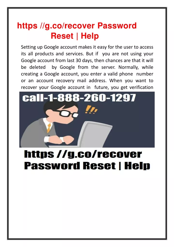 https g co recover password reset help