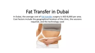 fat transfer in dubai