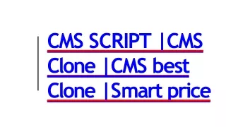 c m s sc r ipt c m s