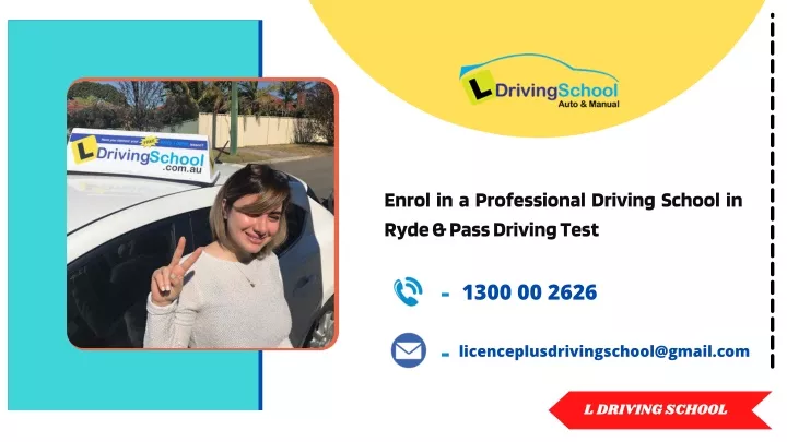 enrol in a professional driving school in ryde