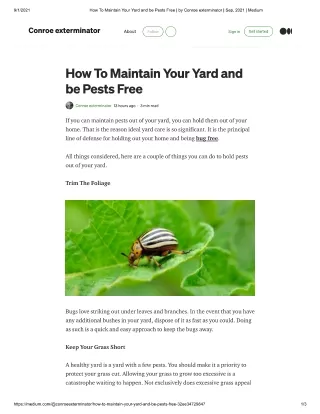 bug exterminator Conroe