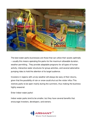 Why are indoor water parks getting so popular ? - Arihant Waterslides