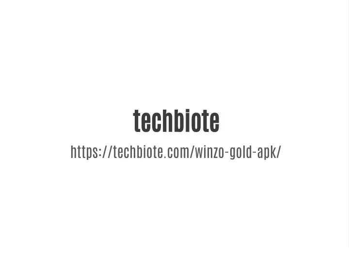 techbiote