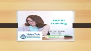 SAP BI Training | SAP BI Online Training - Vision Tech