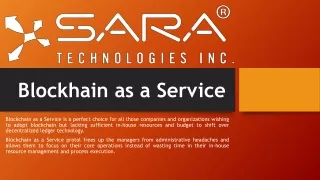 blockhain as a service