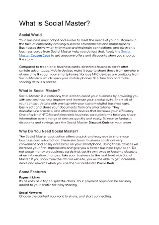 what is social master
