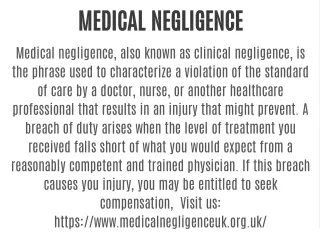 What Is Medical Negligence?