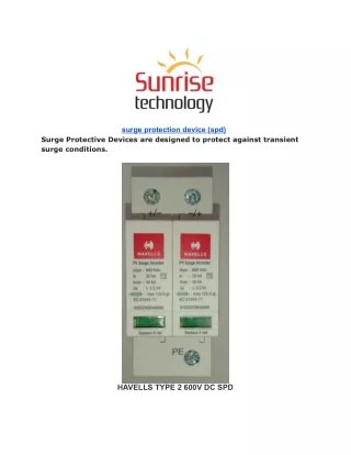 surge protection device spd