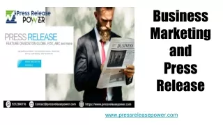 business marketing and press release