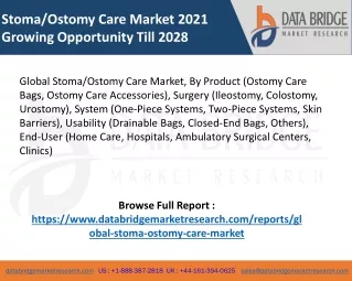 Stoma Ostomy Care Market pdf