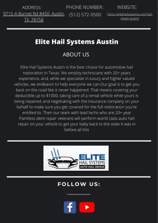 Elite Hail Systems Austin