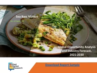 Sea Bass Market New Business Opportunities and Investment Research Report 2030
