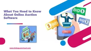 What You Need to Know About Online Auction Software