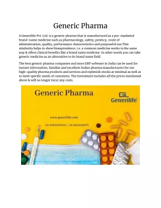 generic pharma