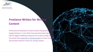 Freelance Writers for Writing Content
