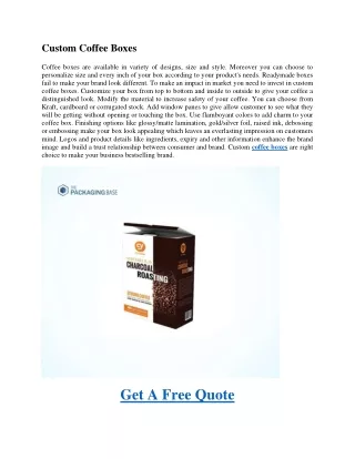 custom coffee boxes