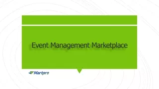 event management marketplace