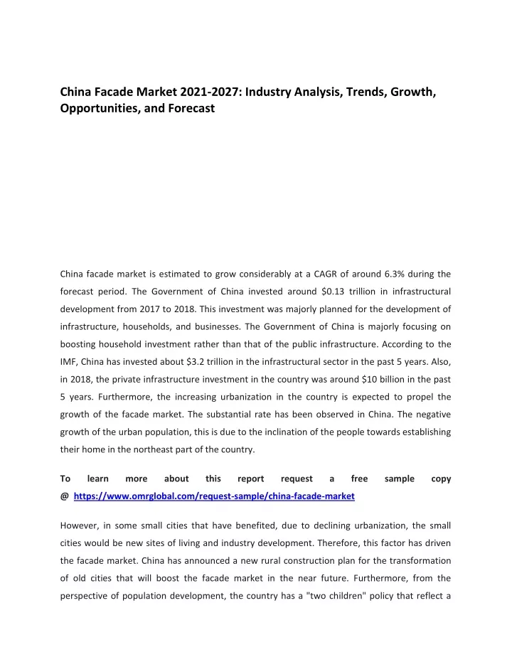 china facade market 2021 2027 industry analysis