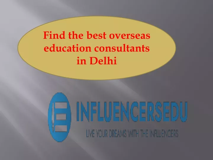 find the best overseas education consultants